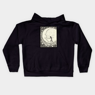 Fairy feeding the crescent moon, so it can grow full Kids Hoodie